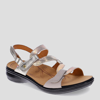 MIAMI - MIXED METALLIC LEATHER SANDALS
