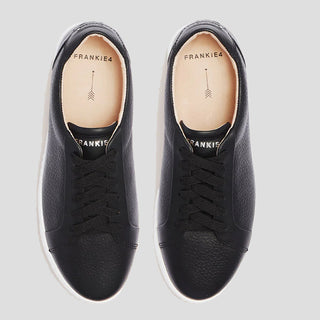 MIM V - BLACK TUMBLED LEATHER SNEAKERS