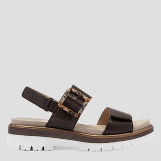 MALAGA - MOCCA LEATHER SANDALS