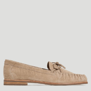 MOCCA - LATTE SUEDE LOAFER FLATS