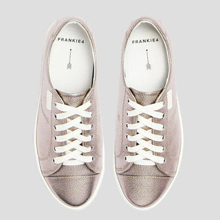NAT III - CHAMPAGNE TUMBLED LEATHER SNEAKERS