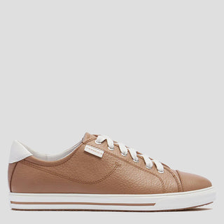 NAT III - SOFT TAN TUMBLED LEATHER SNEAKERS