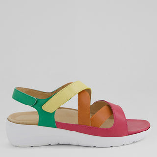 NAVLA XW - BRIGHT MULTI LEATHER SANDALS