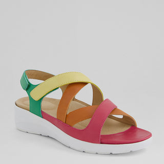 NAVLA XW - BRIGHT MULTI LEATHER SANDALS