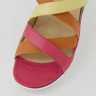 NAVLA XW - BRIGHT MULTI LEATHER SANDALS