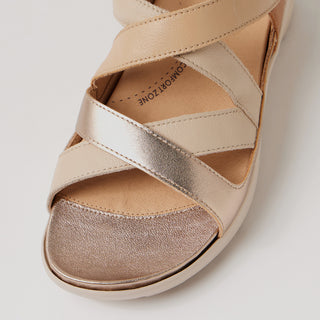 NAVLA XW - NEUTRAL MULTI LEATHER SANDALS