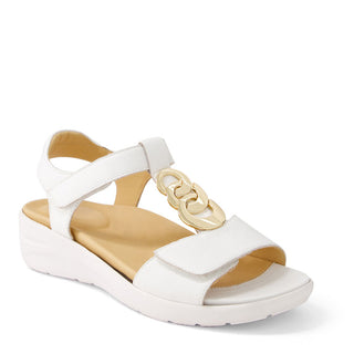NAVVON XW - WHITE LEATHER SANDALS