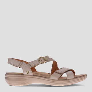 NAGOYA - CHAMPAGNE LEATHER SANDALS