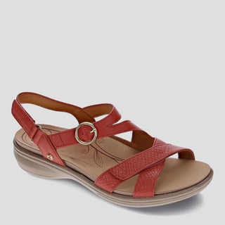 NAGOYA - RUBY RED LEATHER SANDALS