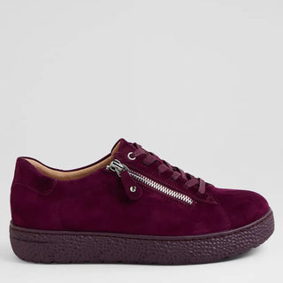 OCEANNE XW - BURGUNDY SUEDE SNEAKERS
