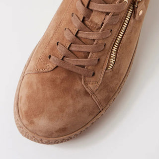 OCEANNE XW - LIGHT CHOC CAMEL SUEDE SNEAKERS