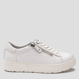 OCEANNE XW - WHITE LEATHER SNEAKERS