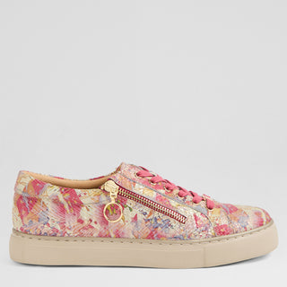 PAMELA XF - PEONY WOVEN LEATHER SNEAKERS