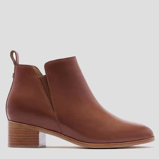 REGGIE - RICH TAN LEATHER ANKLE BOOTS