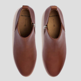 REGGIE - RICH TAN LEATHER ANKLE BOOTS