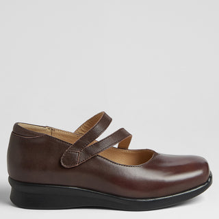 RHEA W - CHOCOLATE LEATHER FLATS