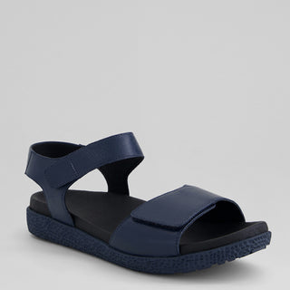 RIKKO XW - NAVY LEATHER NAVY SOLE SANDALS