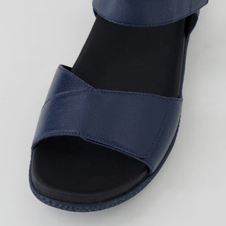 RIKKO XW - NAVY LEATHER NAVY SOLE SANDALS