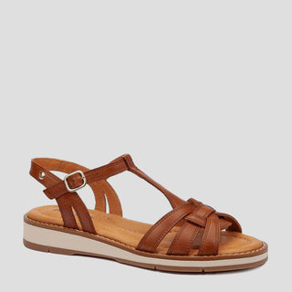 W9B-0789 - BRANDY LEATHER SANDALS