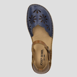 ROSALIE 04 - SHARK-KOMBI LEATHER FLATS