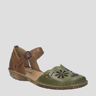 ROSALIE 04 - SHARK-KOMBI LEATHER FLATS