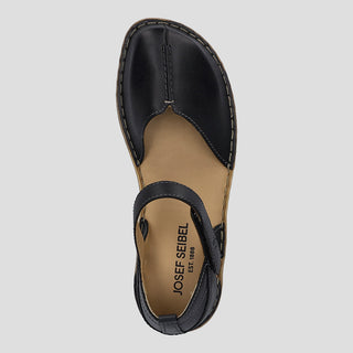 ROSALIE 42 - BLACK LEATHER FLATS