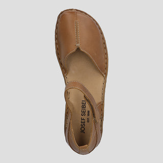 ROSALIE 42 - COGNAC LEATHER FLATS