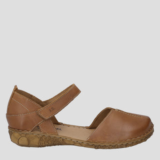 ROSALIE 42 - COGNAC LEATHER FLATS