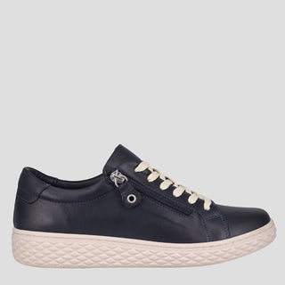 ROSE - NAVY LEATHER SNEAKERS