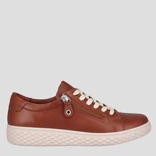 ROSE - TAN LEATHER SNEAKERS