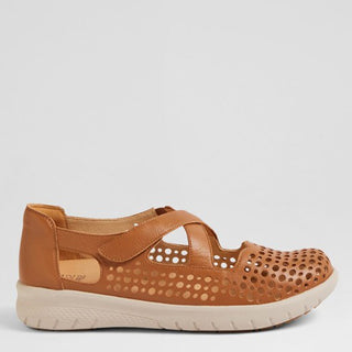 SACHET XF - TAN LEATHER FLATS