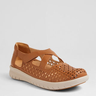 SACHET XF - TAN LEATHER FLATS