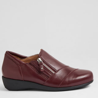 SAGE XF - BURGUNDY LEATHER FLATS