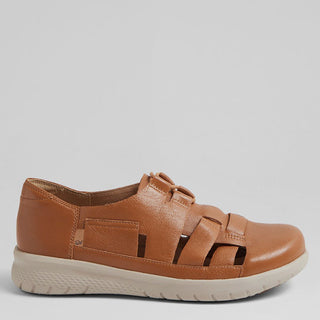 SAVVY XF - TAN LEATHER FLATS