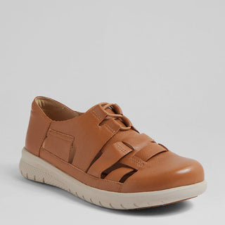 SAVVY XF - TAN LEATHER FLATS
