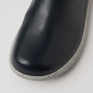 SHINDIGITY XF - DARK NAVY STRETCH LEATHER LONG BOOTS