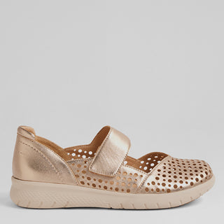 SINDIS XF - CHAMPAGNE LEATHER FLATS
