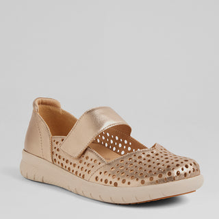 SINDIS XF - CHAMPAGNE LEATHER FLATS