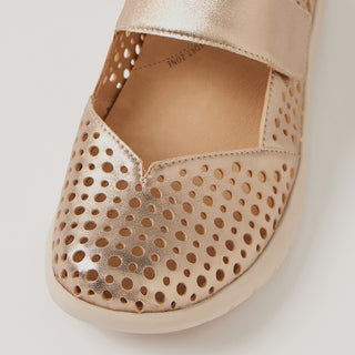 SINDIS XF - CHAMPAGNE LEATHER FLATS