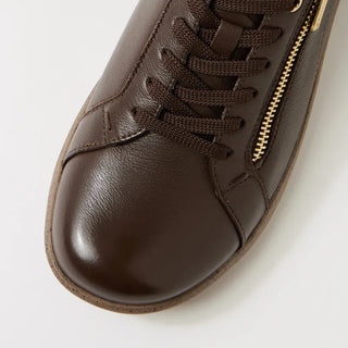 SOLAR XF - CHOC LEATHER SNEAKERS