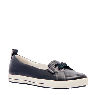 SOPHIE IV - NAVY LEATHER FLATS - FINAL SALE