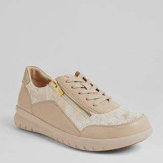 SPELA XW - ALMOND-FIREWORKS LEATHER SNEAKERS