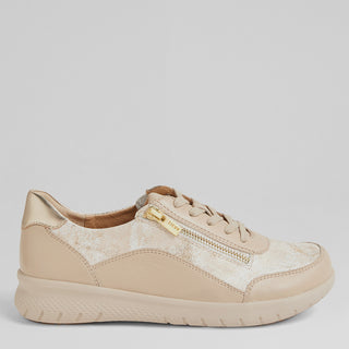 SPELA XW - ALMOND-FIREWORKS LEATHER SNEAKERS