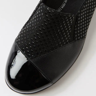 SWISSH XF - BLACK MIX LEATHER FLATS