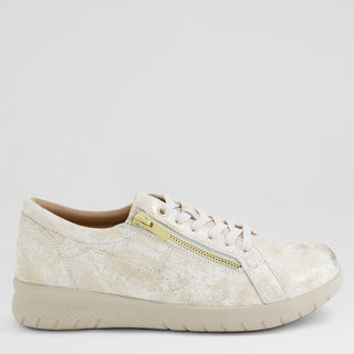 SOLAR XF - IVORY FIREWORKS LEATHER SNEAKERS