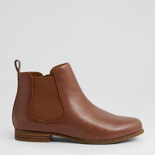 TALIA XF - NEW TAN LEATHER ANKLE BOOTS