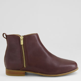 TOKATS - NEW CHOCOLATE LEATHER ANKLE BOOTS