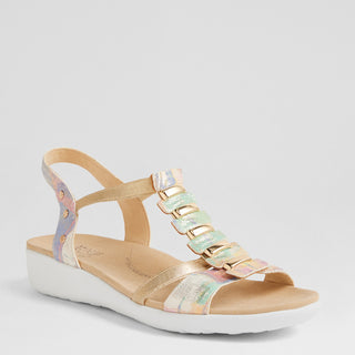 ULOVER W - GELATO MULTI LEATHER ELASTIC SANDALS