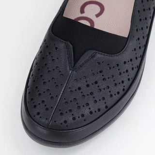 UNKI XF - BLACK LEATHER FLATS