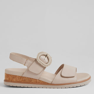 VATCH W - ALMOND LEATHER-ALMOND SOLE SANDALS